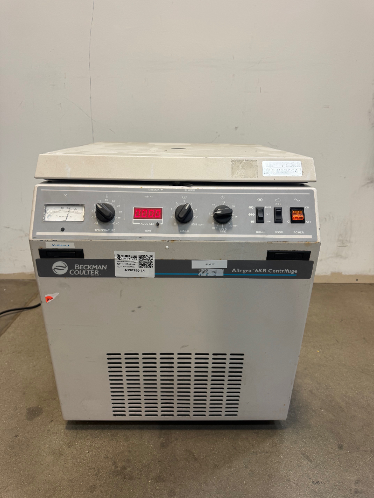 Image of Beckman Coulter Allegra 6KR Floor Centrifuge